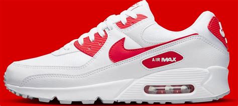 nike air max 90 1 rood wit